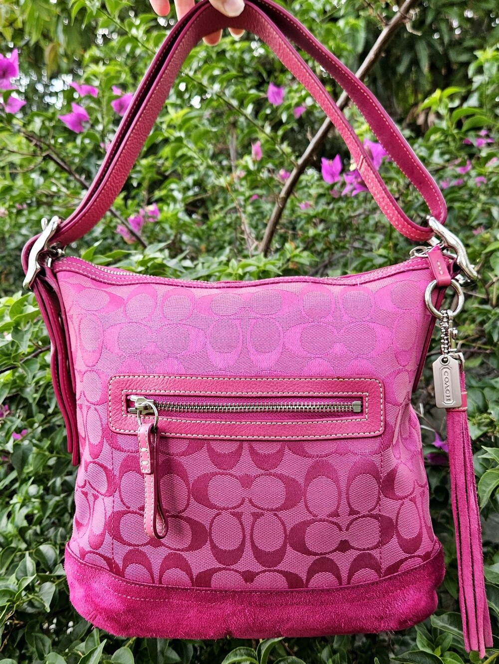 Vintage Coach Signature Duffle Shoulder Bag – Style 9362
